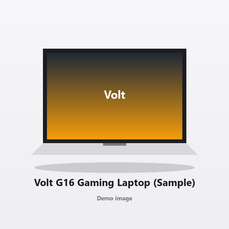 لپ‌تاپ گیمینگ Volt G16 (نمونه)