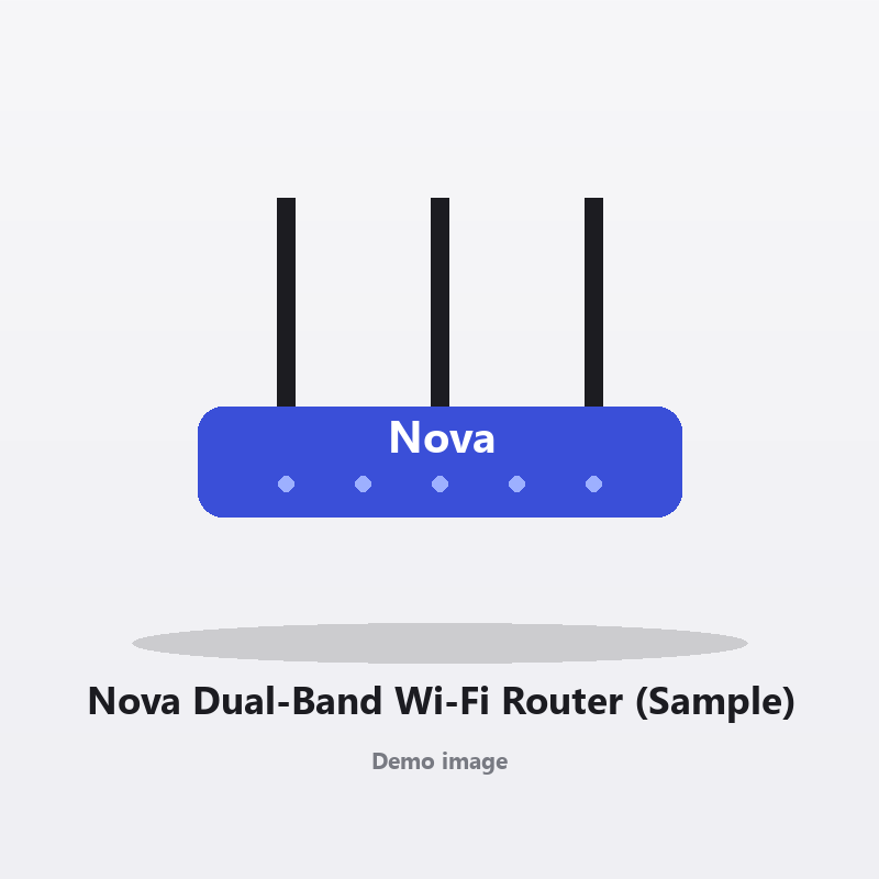 روتر دوبانده وای‌فای Nova (نمونه)