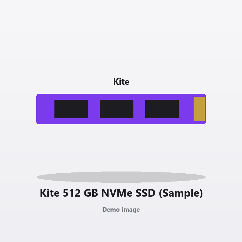 اس‌اس‌دی Kite 512 گیگابایت NVMe (نمونه)
